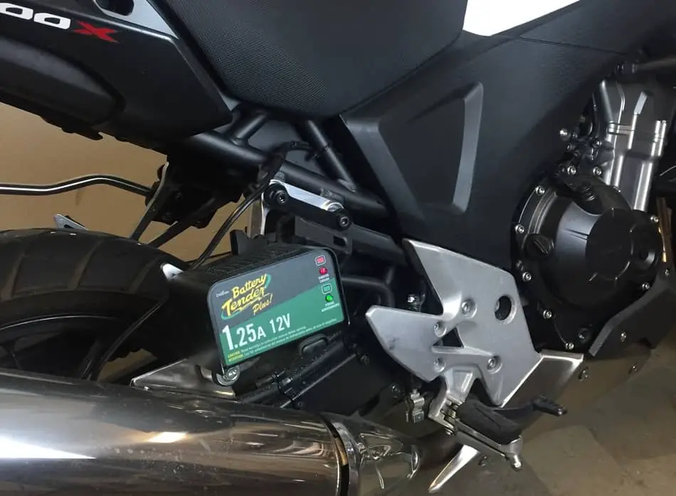 charging a motorcycle battery with a car battery