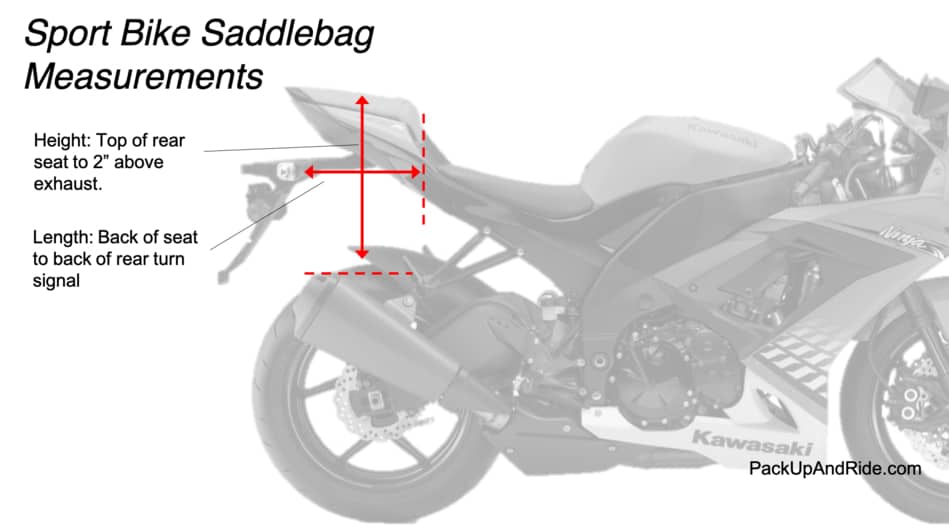 motorcycle passenger seat bag