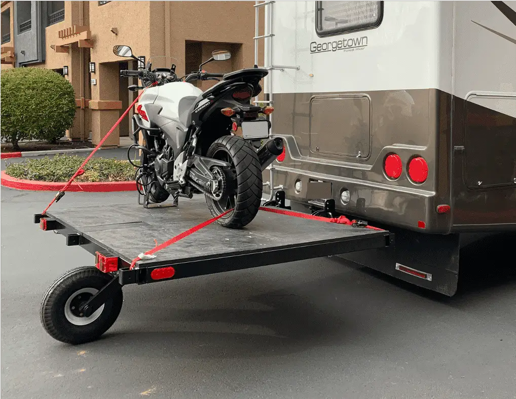 How to Tow a Motorcycle. – Pack Up and Ride How To Make A Swivel Wheel Trailer