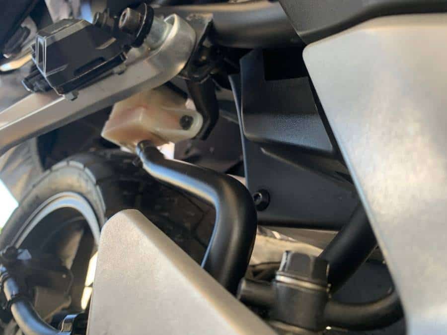 motorcycle rear brake fluid reservoir