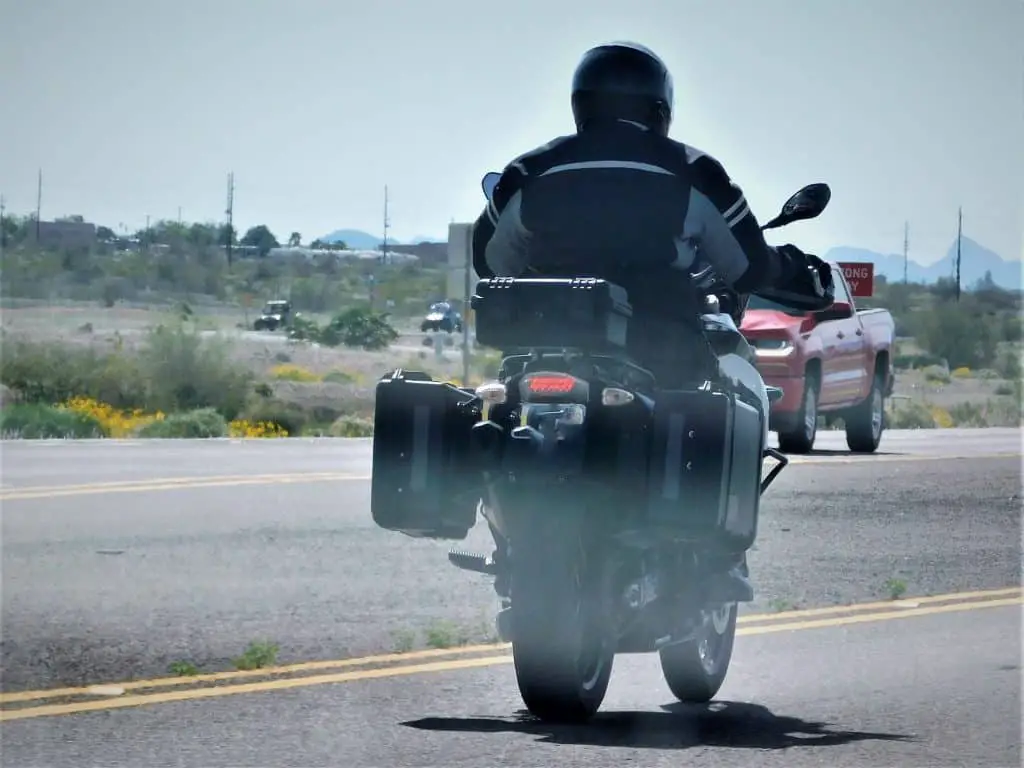 Hard Sided Bagger Heading Out