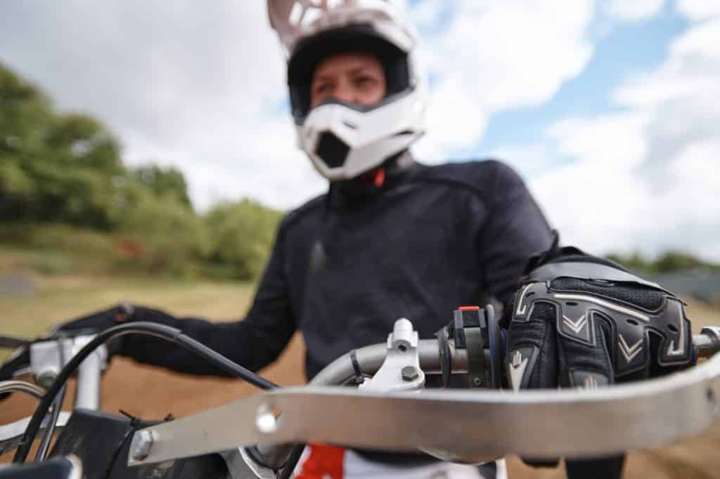 Pulling clutch in while preparing to ride