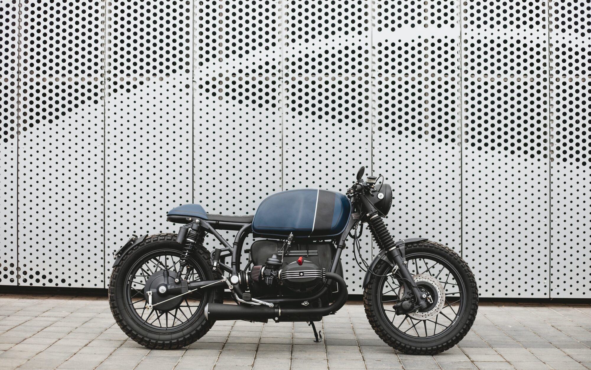 Vintage rebuilt motorcycle motorbike caferacer