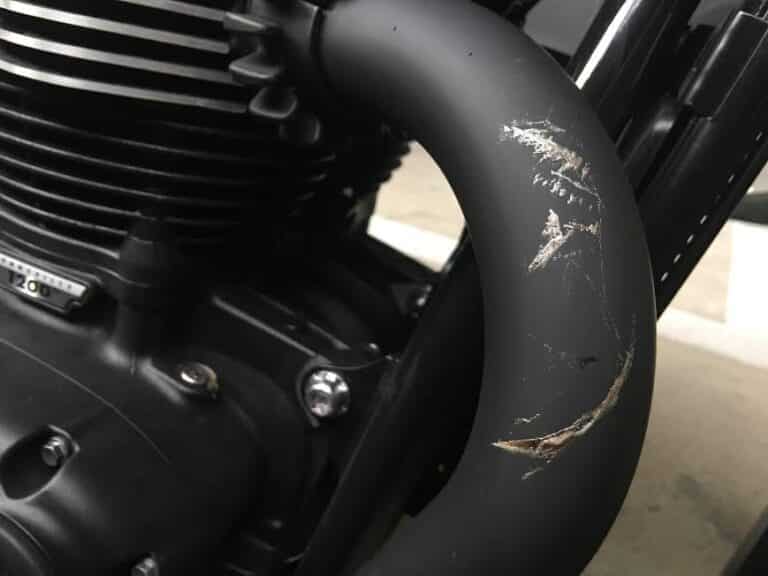 powder coated motorcycle exhaust