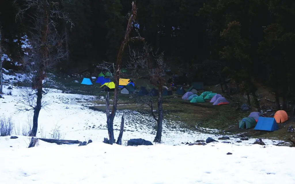 winter camp site