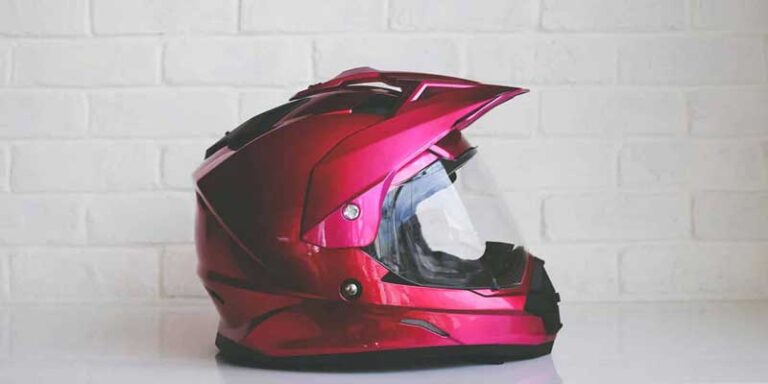 painted motorcycle helmet