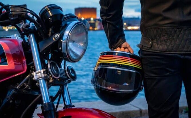 Shiny Surface Motorcycle Whole Helmet