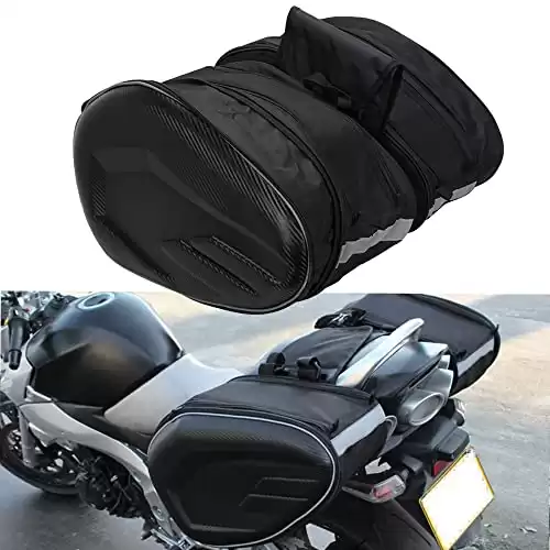 36L-58L Expandable Motorcycle Saddle Bags
