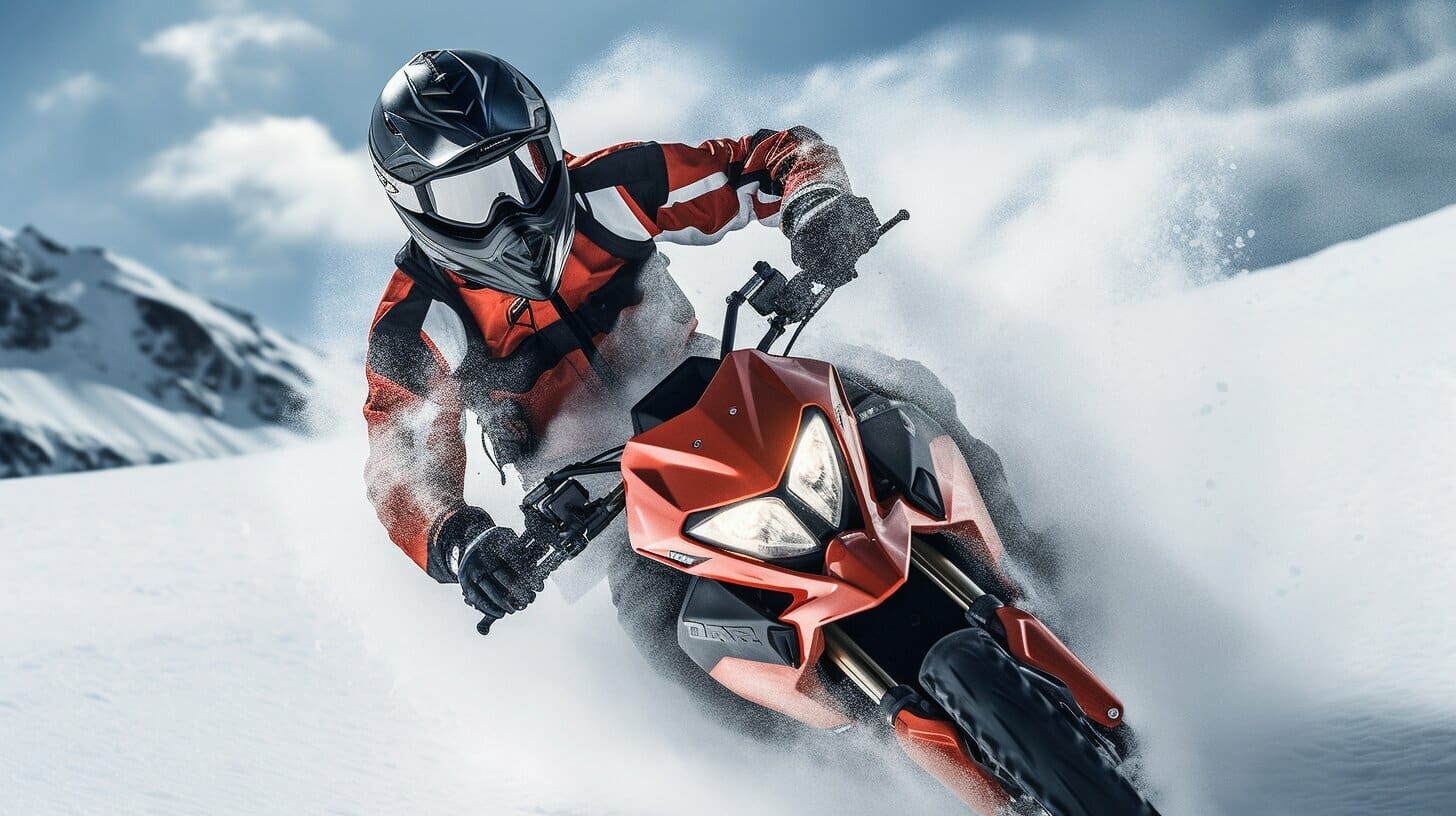 How to ride a motorcycle in snow