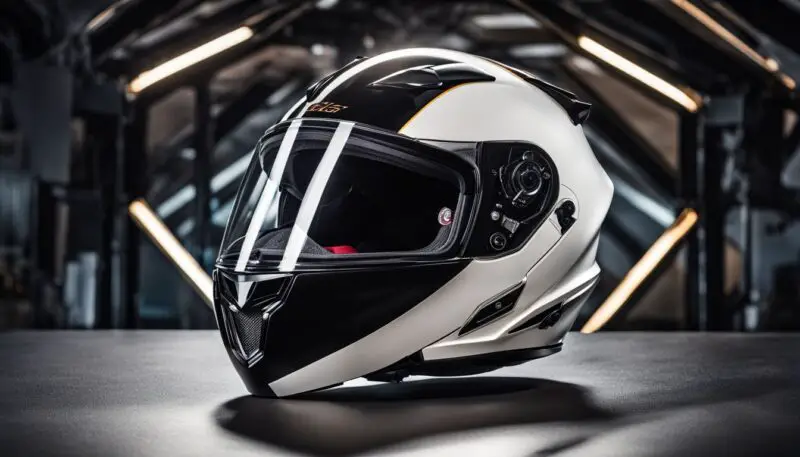 white motorcycle helmet