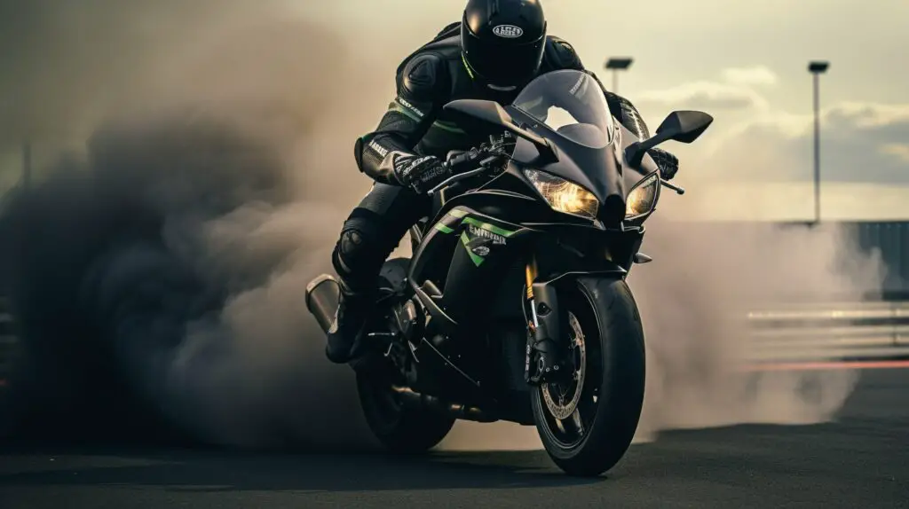 Motorcycle Burnout Safety