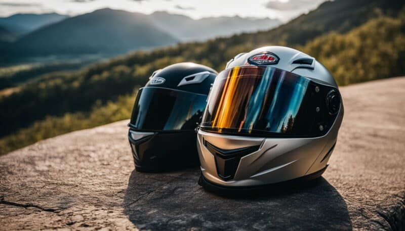 weight of motorcycle helmets